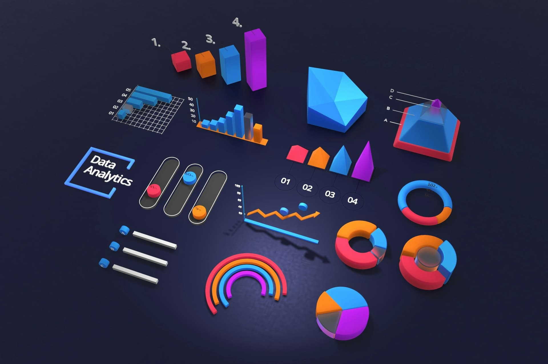 Comparison diagram showing business analytics vs business intelligence approaches