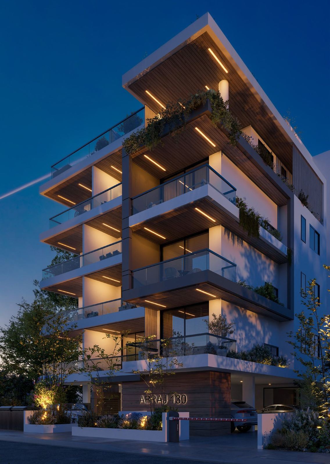 Abraj Developments: ABRAJ 130 at night